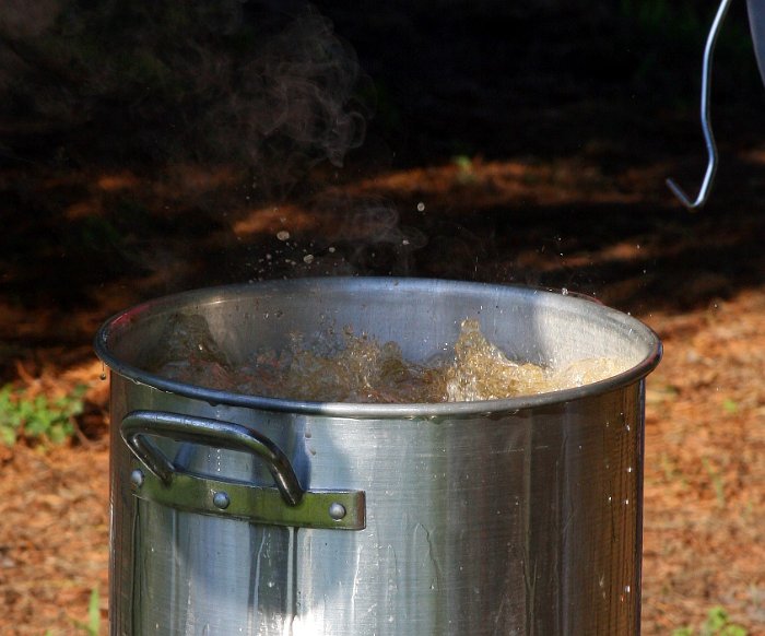 Deep Fried Turkey Underway